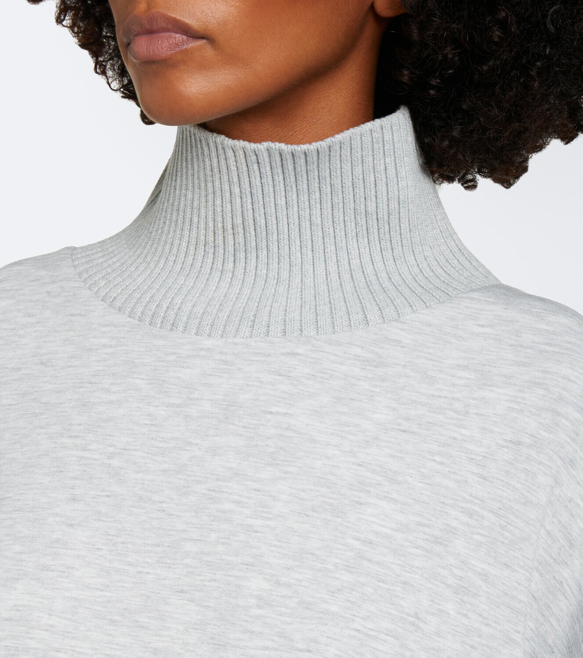 Varley Barker oversized jersey turtleneck sweater