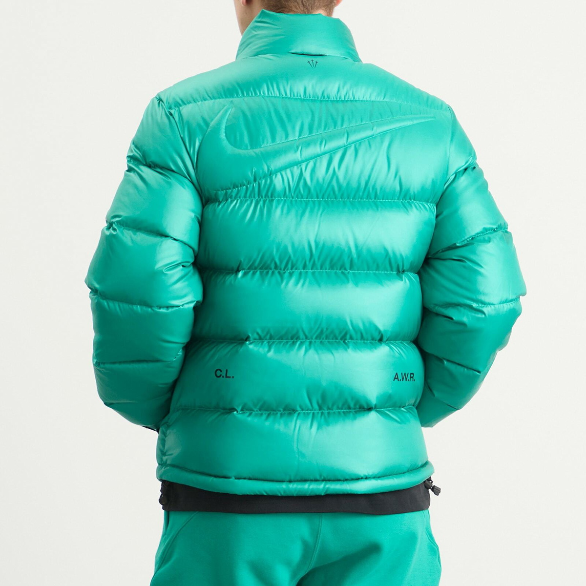 Nike Men's x Nocta Cardinal Stock Puffer Jacket in Neptune Green/Black