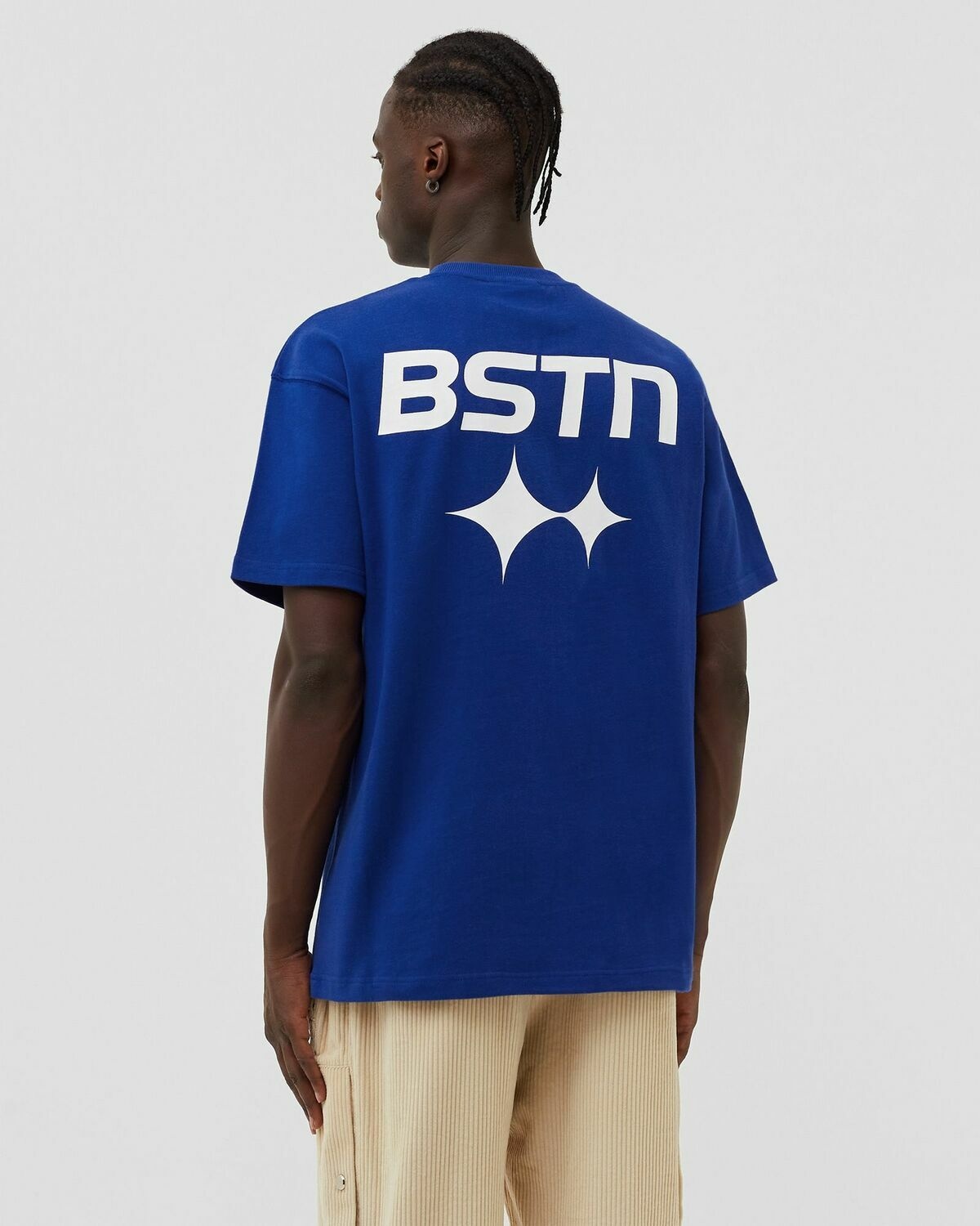 Bstn Brand Sports Logo Heavyweight Tee Blue - Mens - Shortsleeves