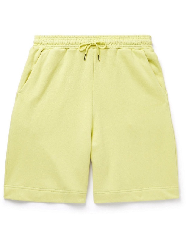 Photo: Ninety Percent - Wide-Leg Organic Cotton-Jersey Drawstring Shorts - Yellow