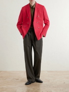 Paul Smith - Double-Breasted Linen Blazer - Red