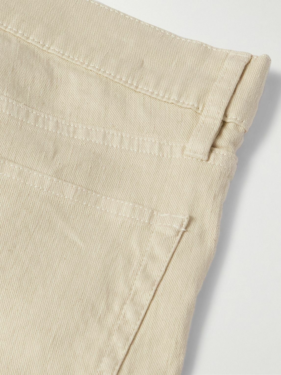 Ralph Lauren Purple label - Slim-Leg Twill Trousers - Neutrals