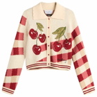 House Of Sunny Women's Cherry Tripper Knit Cardigan in Multi