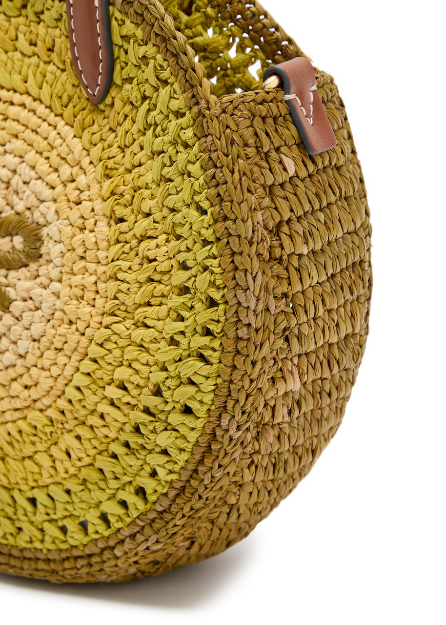 Anya Hindmarch Small Round bow Raffia Tote bag - Green - One Size