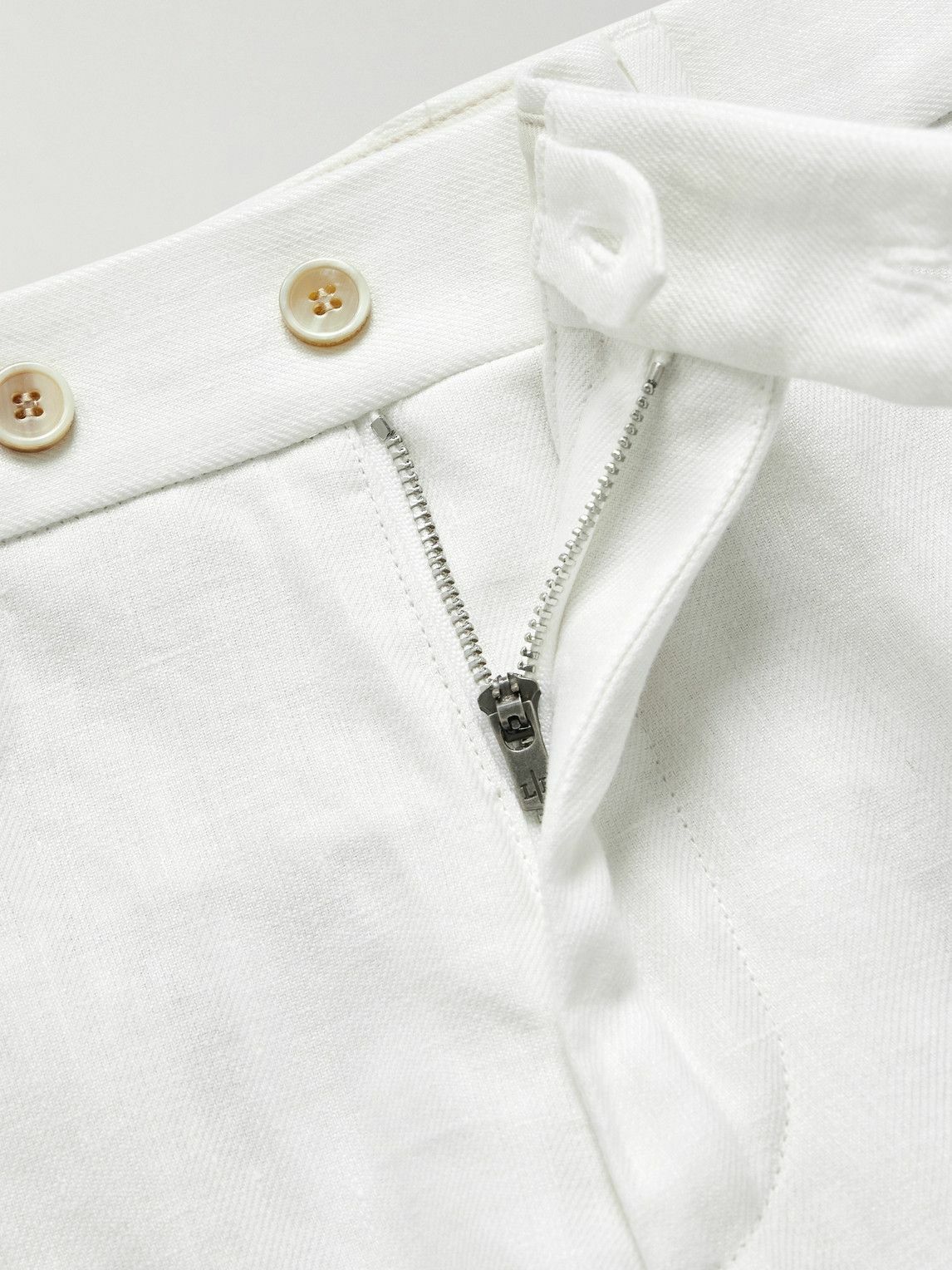 Loro Piana スラックス　サイズ50 ホワイト　コットンリネン LORO PIANA Valerio linen wide-leg pants | NET-A-PORTER