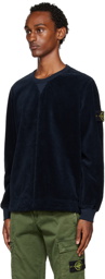 Stone Island Navy Corduroy 400 Sweatshirt