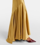 Nina Ricci Open-back satin gown