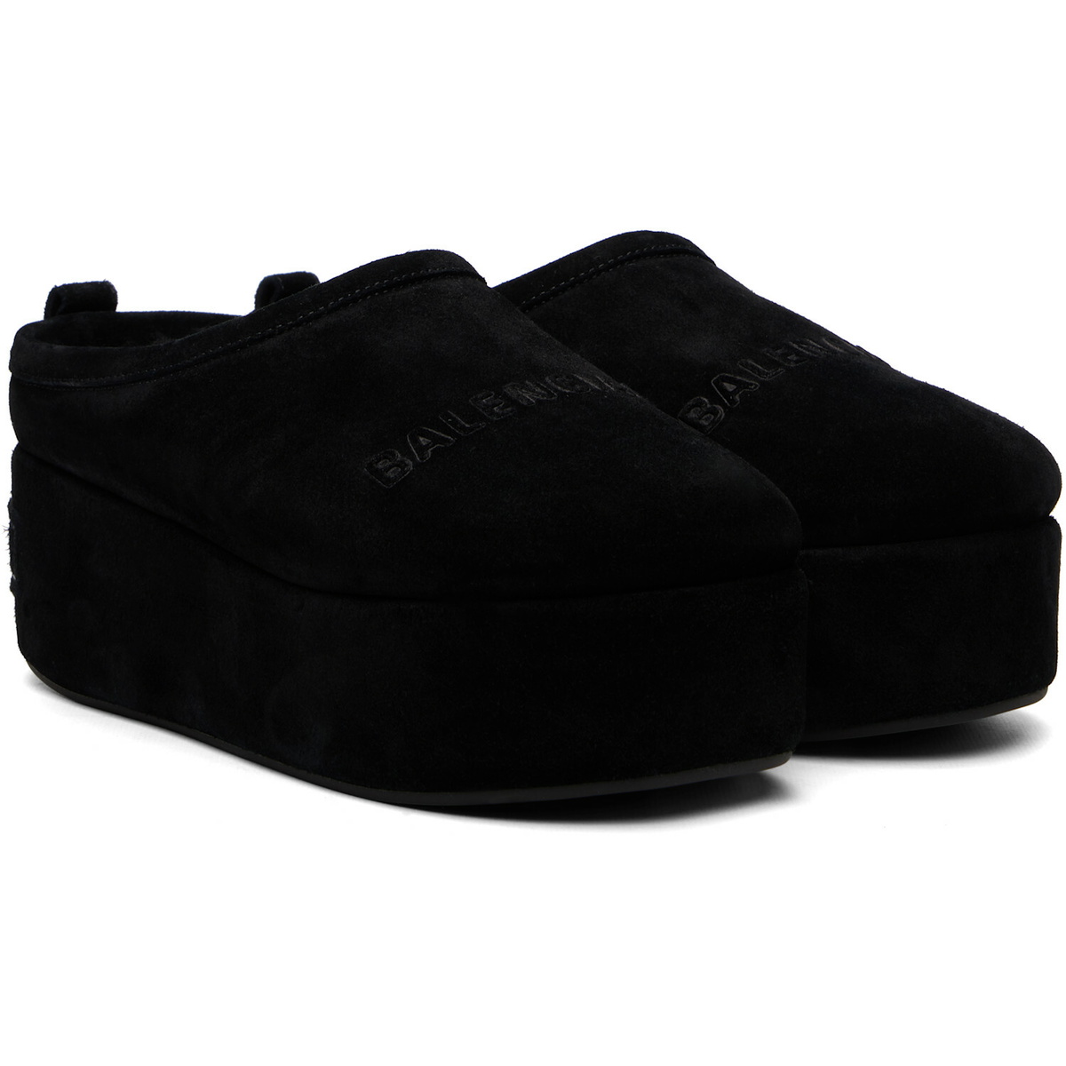 Balenciaga Black Alaska Soft Platform Loafers