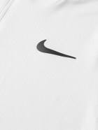 Nike Tennis - NikeCourt Advantage Slim-Fit Dri-FIT Mesh Half-Zip Tennis T-Shirt - White