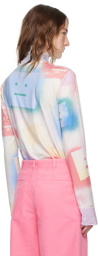 Acne Studios Multicolor Logo Long Sleeve T-Shirt