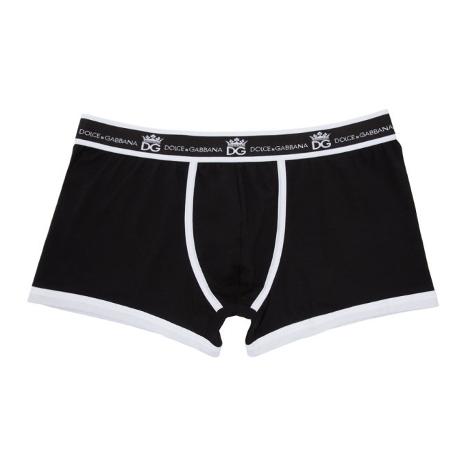 Photo: Dolce and Gabbana Black and White Regular Boxers
