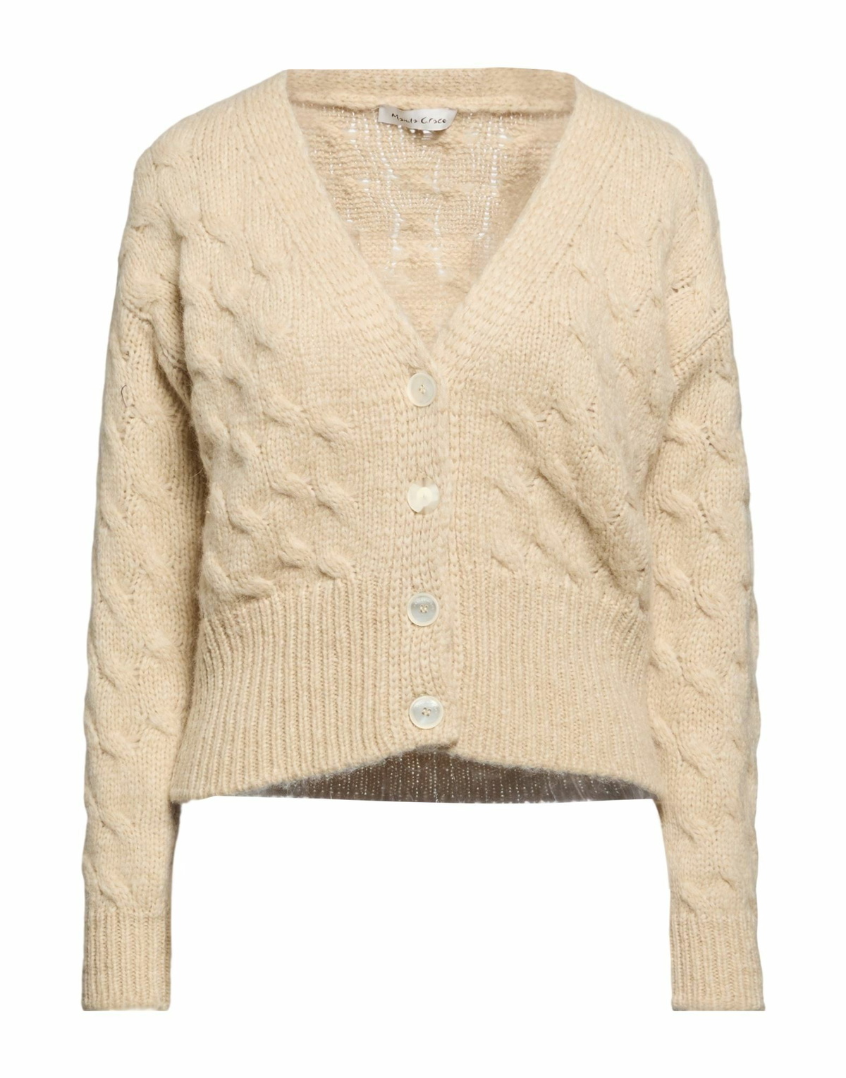 Manila Grace Womens Cardigan in Beige