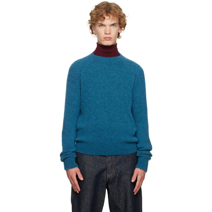 Photo: Dries Van Noten Blue Alpaca Sweater