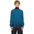 Dries Van Noten Blue Alpaca Sweater