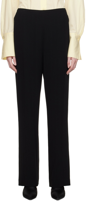 Photo: Theory Black Elasticized Trousers