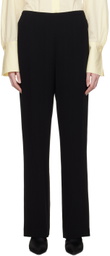 Theory Black Elasticized Trousers
