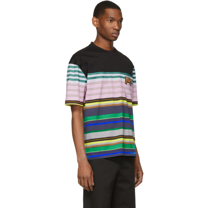 Prada Multicolor Stripe T-Shirt Prada