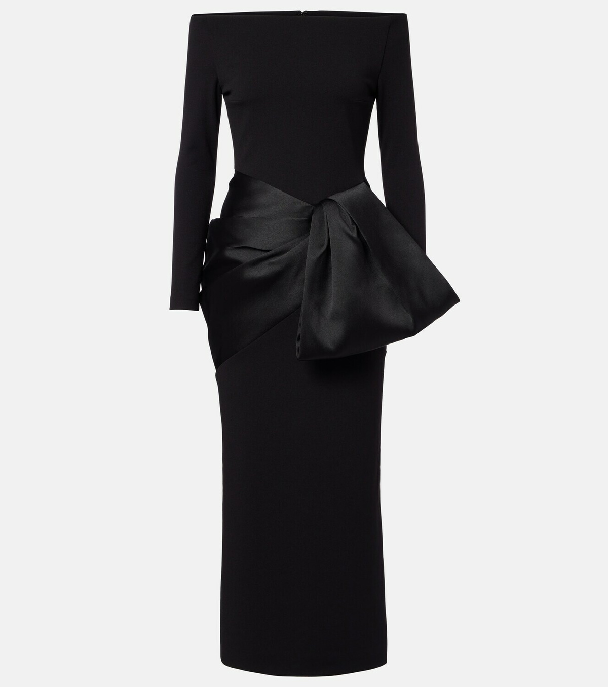 Solace London Rhianne satin-trimmed cocktail dress