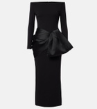 Solace London Rhianne satin-trimmed cocktail dress