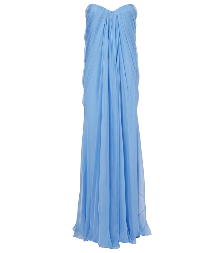 Photo: McQueen Silk bustier gown