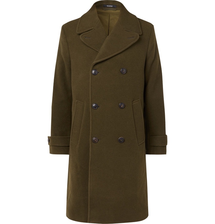Photo: Todd Snyder - Double-Breasted Virgin Wool Coat - Green
