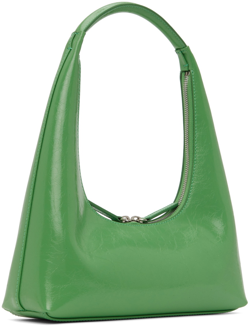 Marge Sherwood SSENSE Exclusive Green Crinkled Shoulder Bag