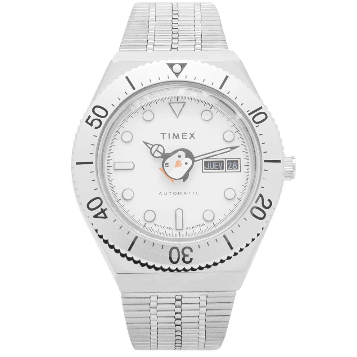 Photo: Timex x seconde/seconde/ M79 Automatic Watch in Silver