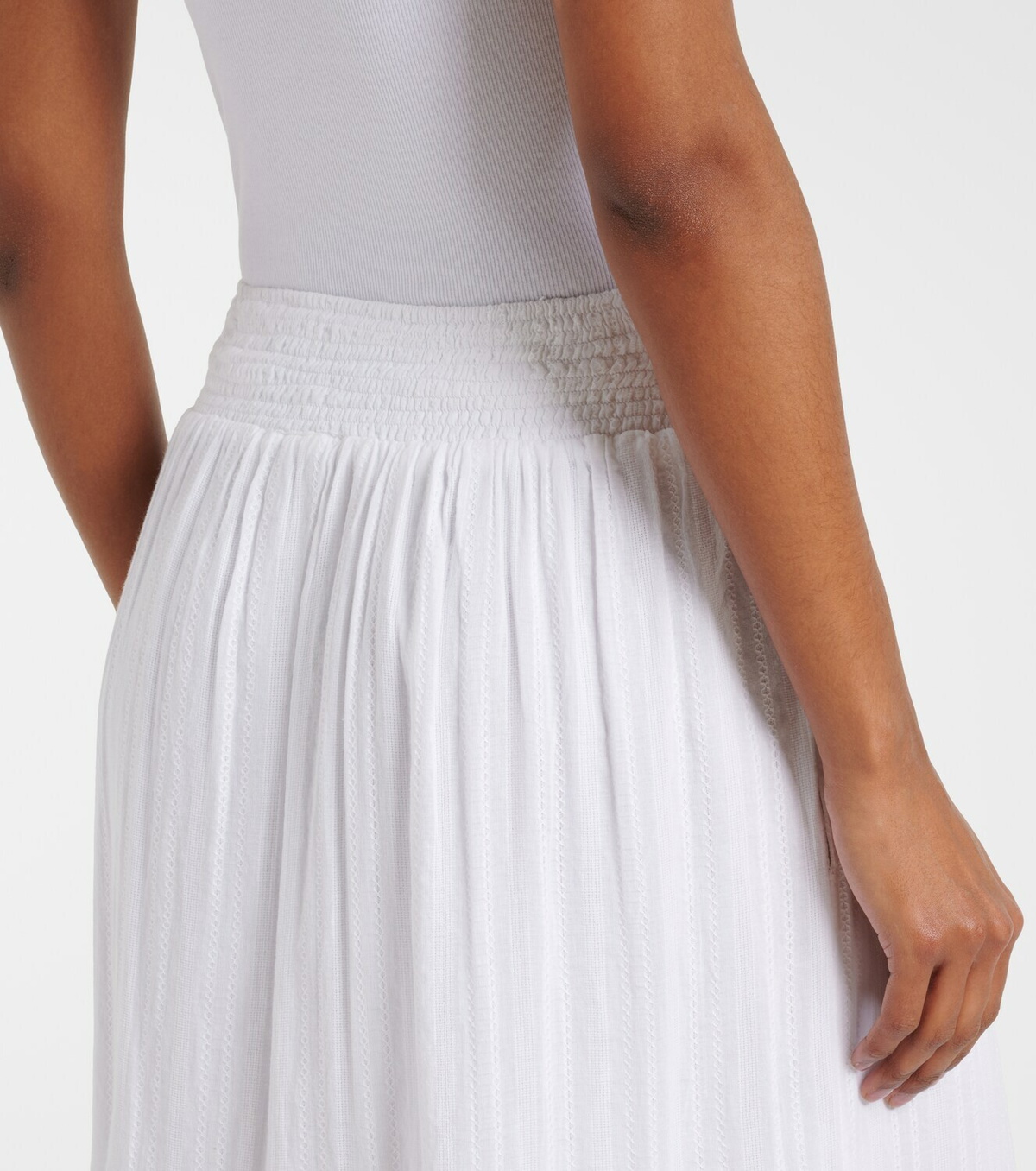 Melissa Odabash Dee tiered cotton maxi skirt