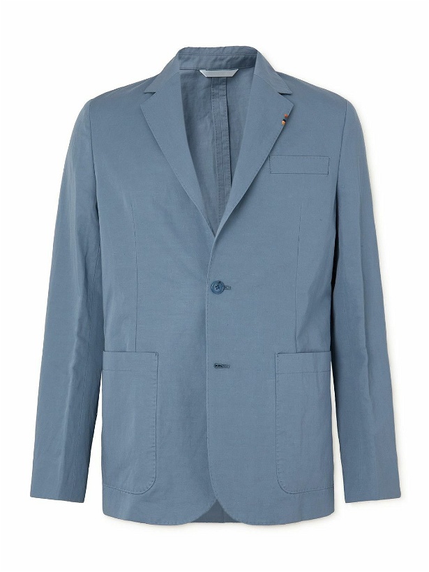Photo: Paul Smith - Slim-Fit Cotton and Linen-Blend Suit Jacket - Blue