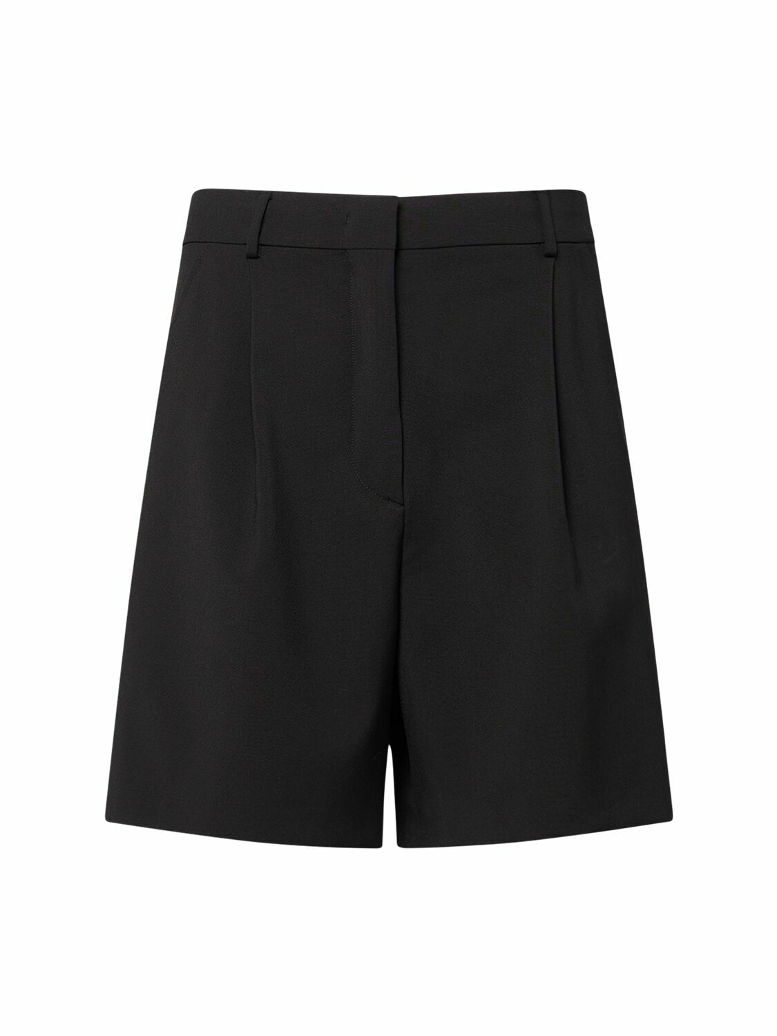 ショートパンツ WEEKEND MAX MARA BLACK BERMUDA SHORTS IN COTTON AND LINEN Weekend Max Mara Black Bermuda shorts in cotton and linen