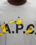 A.P.C. T Shirt Pokémon Pikachu H Grey - Mens - Shortsleeves