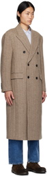 Dunst Beige Double-Breasted Coat