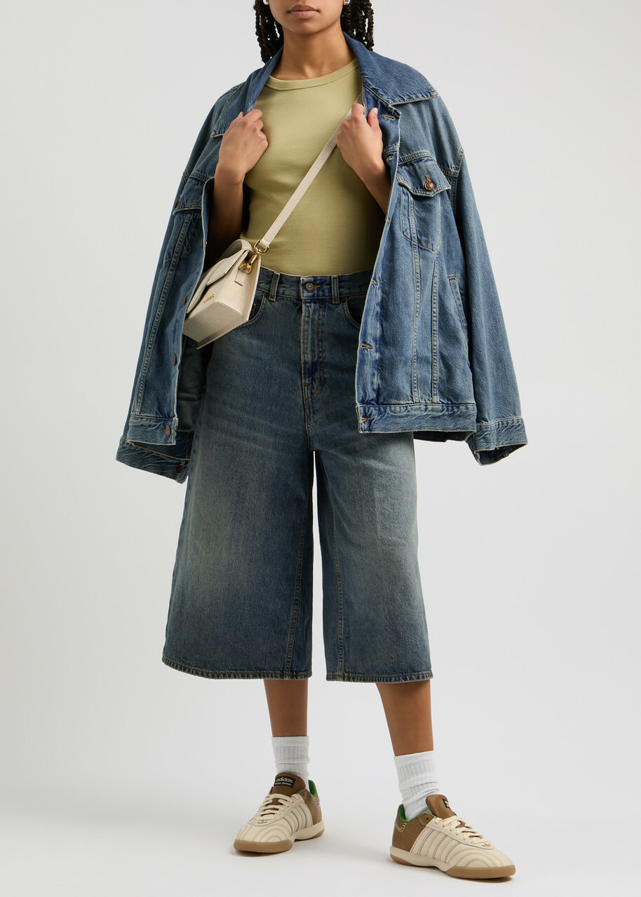 Haikure Belle Wide-leg Denim Culottes Blue 25 (W25 / UK6 / XS)
