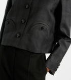 Blazé Milano Shamo checked virgin wool jacket