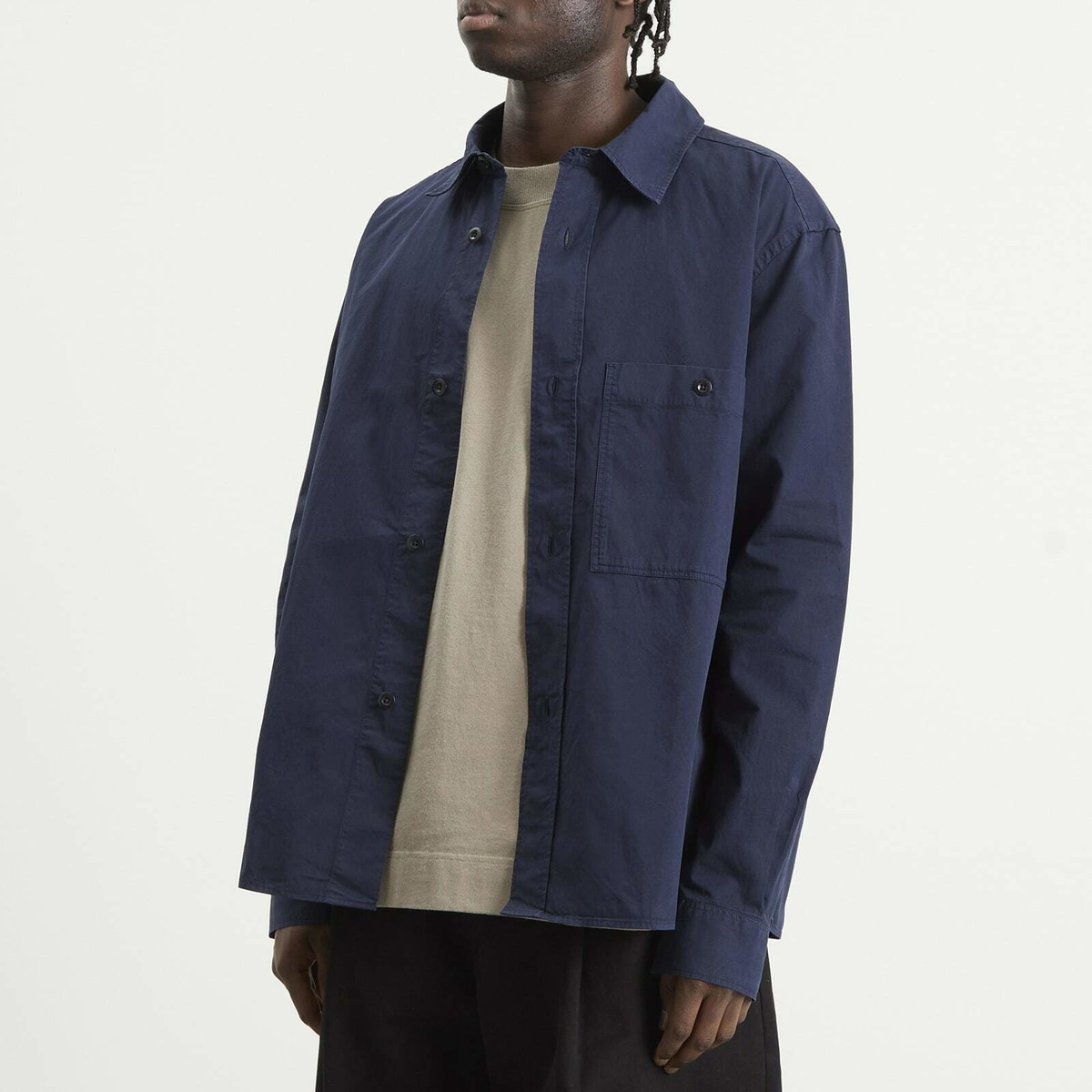 MHL by Margaret Howell Men's Overall Shirt in Midnight MHL by