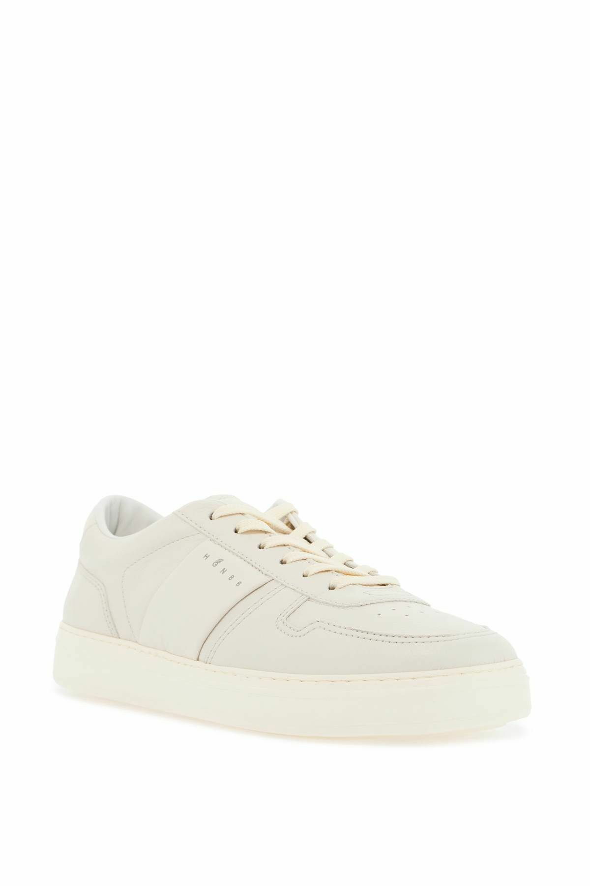 HOGAN smooth and suede leather h-tv sneakers. Grey Hogan