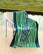 Lacoste Lmaster Beach Towel 90 C Mx160 Cm Blue/Green Home Deco