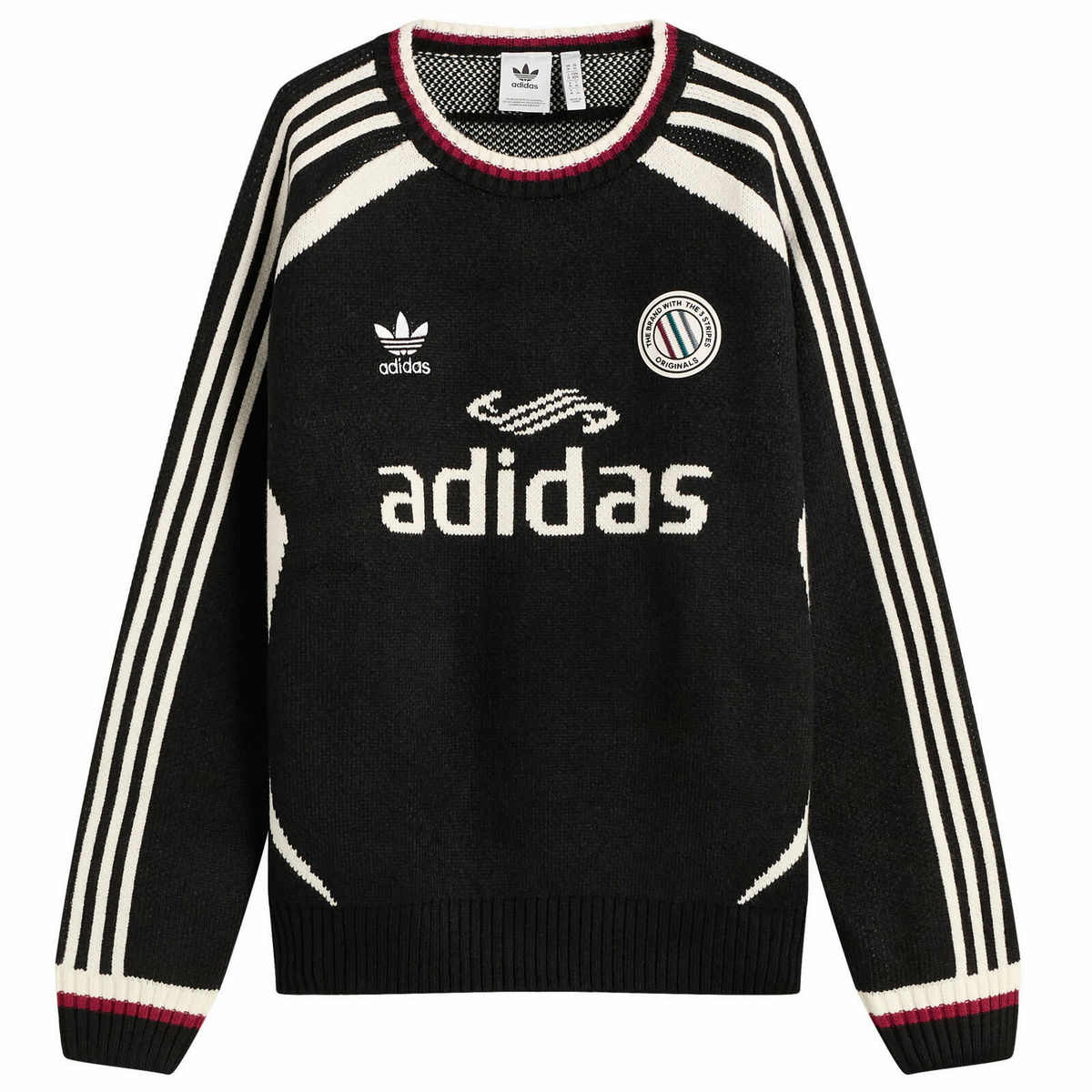Adidas Adicolor Crew Knit in Black