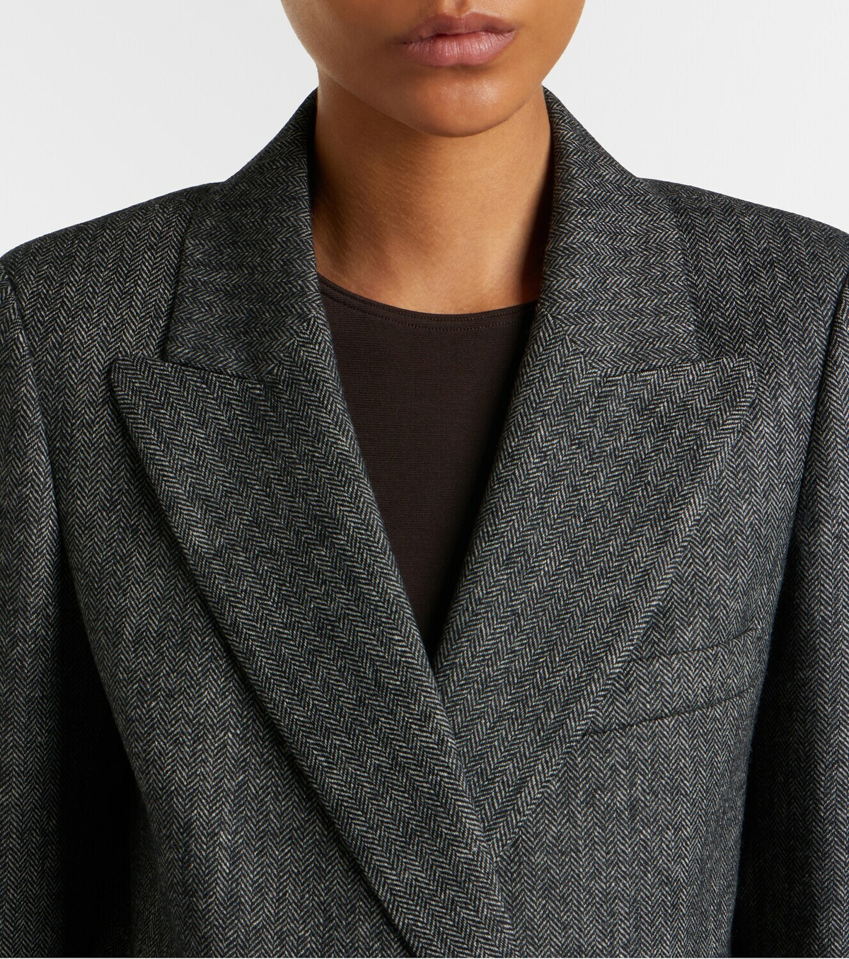 Blazé Milano Everyday herringbone wool-blend blazer