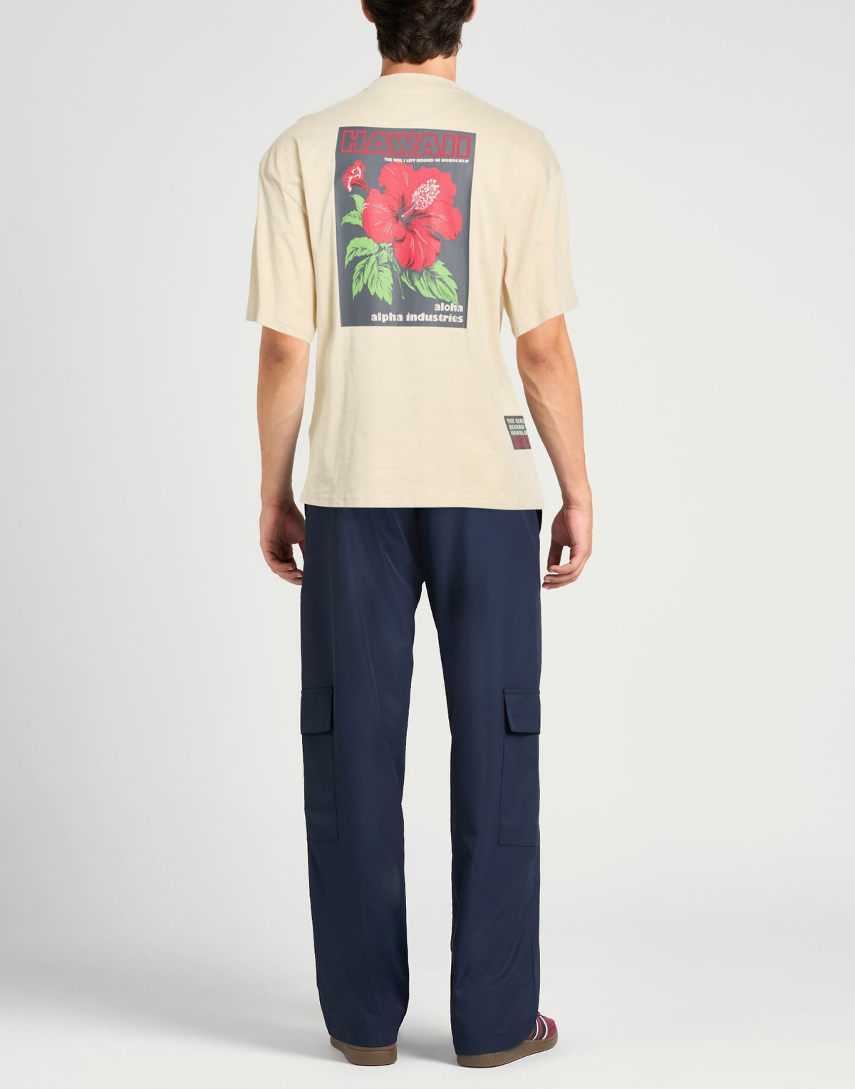 Alpha Industries Mens T-shirt in Beige