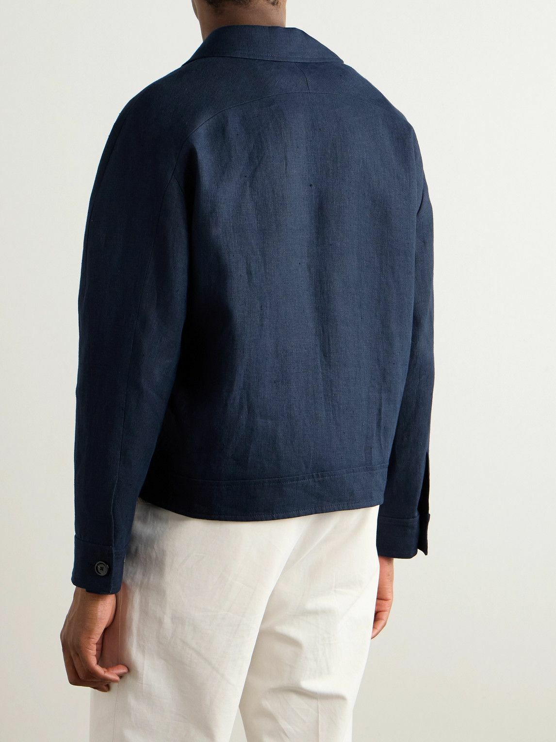 Lardini - Travis Linen-Canvas Jacket - Blue