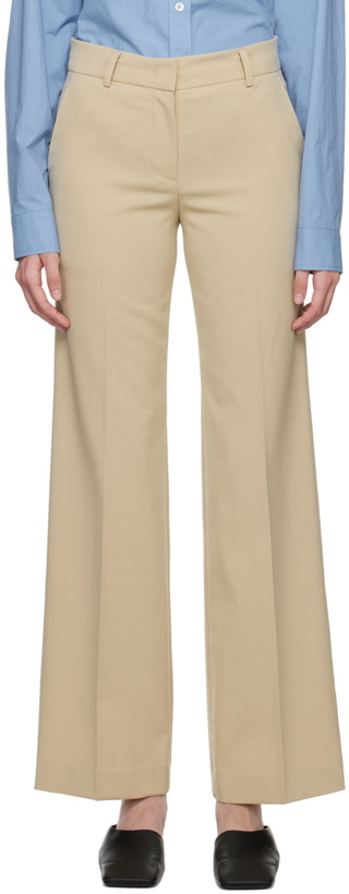 Photo: System Beige Creased Trousers