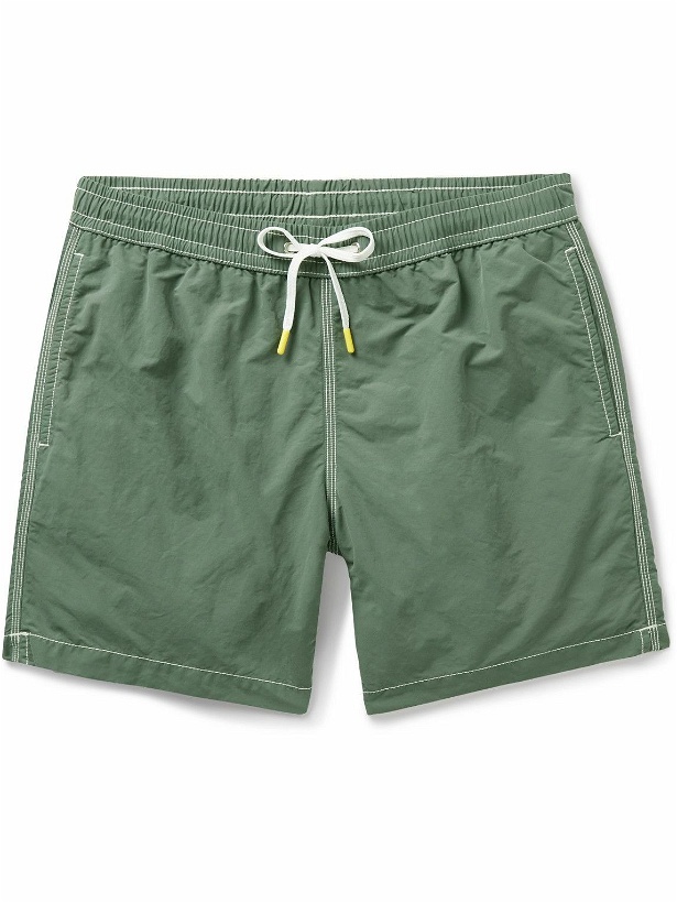 Photo: Hartford - Straight-Leg Mid-Length Swim Shorts - Green