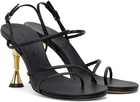 Studio Amelia Black Helix 90 Heeled Sandals
