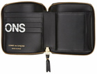 COMME des GARÇONS WALLETS Black Huge Logo Zip-Around Wallet