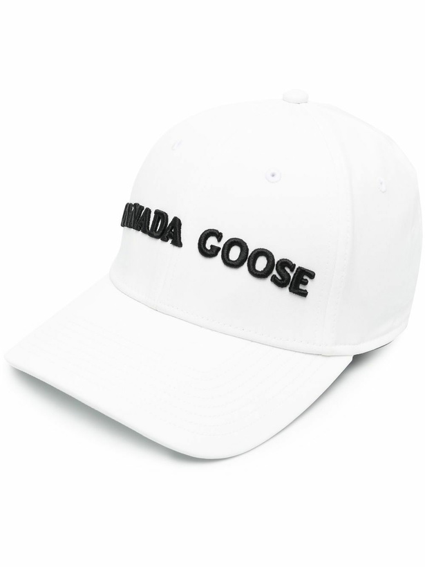 Photo: Canada Goose White Logo Embroidered Cap
