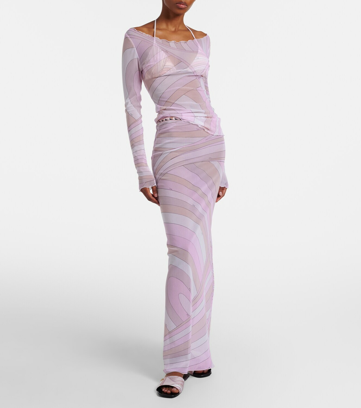 Pucci Iride tulle top