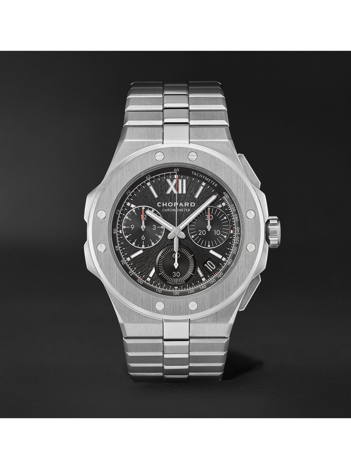 新品 Switzerland Professional X アドオン CHOPARD Alpine Eagle XL Chrono Automatic 44mm Lucent Steel