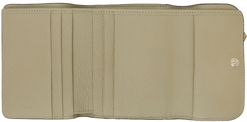 Chloé Green Trifold Alphabet Wallet