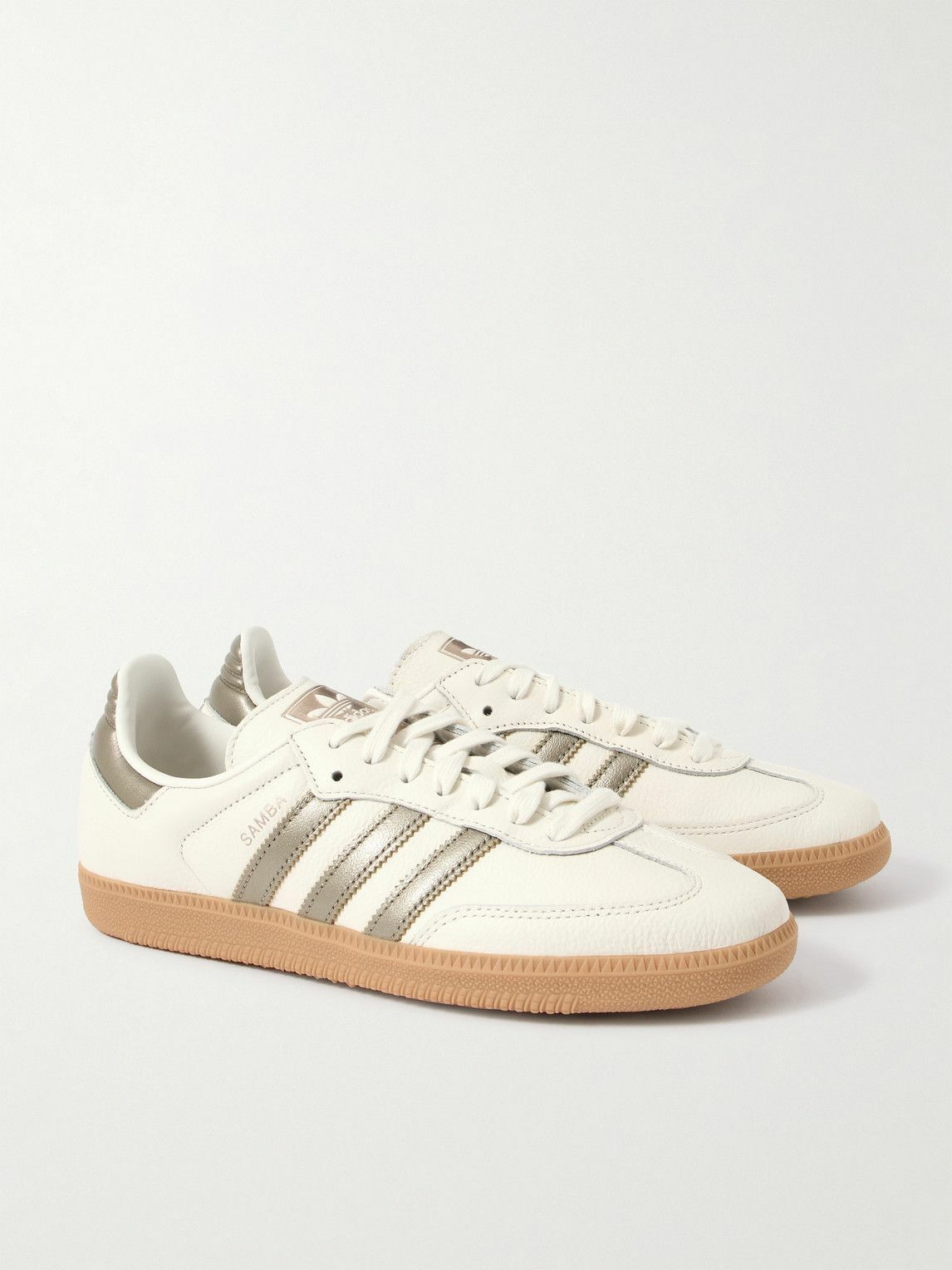 adidas Originals - Samba OG Metallic Leather Sneakers - Neutrals adidas  Originals